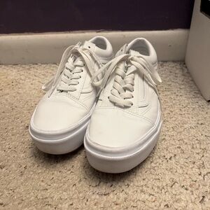 VANS White Women's Platform Sneakers